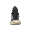 Paris Yüksek Bilekli Sneaker “Siyah Yıpranmış Denim ve Beyaz Kauçuk” 688756W3RC11090
