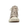 Paris Yüksek Bilekli Sneaker “Tan BB Monogram Pamuk ve Beyaz Kauçuk” 688756W3RQ12298