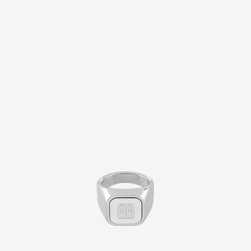Parlak gümüş nano mühür yüzüğü Parlak gümüş nano mühür yüzüğü