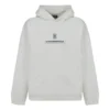 PDF Logo Büyük Boy Popover Kapüşonlu Sweatshirt “Off White” 674986TLVF89016