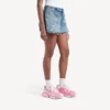 Pembe/beyaz renkli, şablon logolu kadın Track sneaker’ı