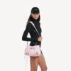 Petal pembe renkli kadınlar için küçük Le City kova çanta Petal pembe renkli kadınlar için küçük Le City kova çanta