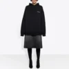 Polar Kapüşonlu Sweatshirt Siyah 641529TJVE51000