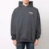 Political Campaign Kapüşonlular Sweatshirt “Gri” 620973TKVI91366