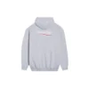 Political Campaign Kapüşonlular Sweatshirt Orta Kesim “Gri” 600583TKVI91379