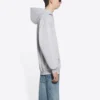 Political Campaign Kapüşonlular Sweatshirt Orta Kesim “Gri” 600583TKVI91379