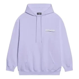 Political Campaign Kapüşonlular Sweatshirt Orta Kesim “Mor” 600583TKVI93072