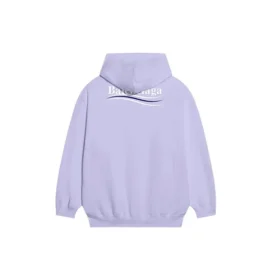 Political Campaign Kapüşonlular Sweatshirt Orta Kesim “Mor” 600583TKVI93072