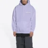 Political Campaign Kapüşonlular Sweatshirt Orta Kesim “Mor” 600583TKVI93072