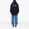 Political Campaign Kapüşonlular Sweatshirt Siyah 570792TBV141000