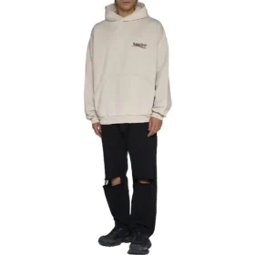 Political Campaign Popover Kapüşonlu Sweatshirt “Açık Bej” 739024TKVI99711 Political Campaign Popover Kapüşonlu Sweatshirt “Açık Bej” 739024TKVI99711