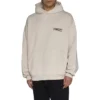 Political Campaign Popover Kapüşonlu Sweatshirt “Açık Bej” 739024TKVI99711