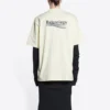 Political Campaign Tişörtü Geniş Kesim “Off White” 641675TKVJ18962