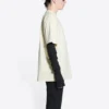 Political Campaign Tişörtü Geniş Kesim “Off White” 641675TKVJ18962