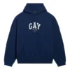 Pride Kapüşonlu Sweatshirt Boxy Fit “Lacivert” 651799TLV548561