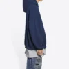 Pride Kapüşonlu Sweatshirt Boxy Fit “Lacivert” 651799TLV548561