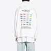 Pride Kapüşonlu Sweatshirt Geniş Kesim “Beyaz” 651799TMVO30904