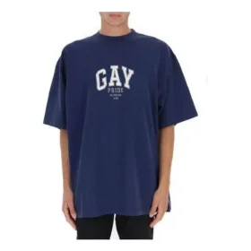 Pride Tişört Boxy Fit “Lacivert” 651795TLV938561