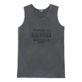 Property Bol Kesim Tank Top “Yıkanmış Siyah” 697880TMVI11055