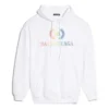 Rainbow Logo Kapüşonlu Sweatshirt Beyaz 570798TEV509044