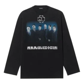 Rammstein Almanya Grubu Crossover Uzun Kollu Unisex Siyah 651796TLV511000