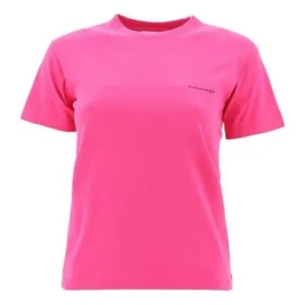 Retro Küçük Logolu Kısa Kollu Pembe 570796TBV435630