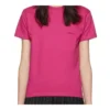 Retro Küçük Logolu Kısa Kollu Pembe 570796TBV435630