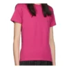 Retro Küçük Logolu Kısa Kollu Pembe 570796TBV435630