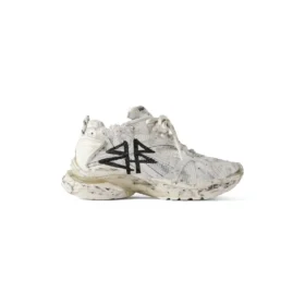 Runner Graffiti Sneaker’lar “Beyaz Siyah” 772774W3RBQ9010
