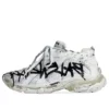 Runner Graffiti Sneaker’lar “Siyah ve Beyaz File ve Naylon” 677403W3RBQ9010
