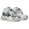 Runner Graffiti Sneaker’lar “Siyah ve Beyaz File ve Naylon” 677403W3RBQ9010
