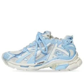Runner Sneaker’lar “Beyaz Bebek Mavisi File ve Naylon” 677402W3RB29744