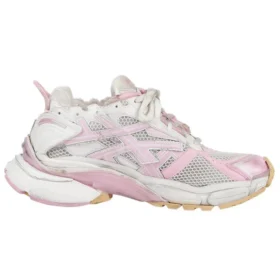 Runner Sneaker’lar “Beyaz Bebek Pembesi File ve Naylon” 677402W3RB39059