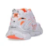 Runner Sneaker’lar “Beyaz Floresan Turuncu File ve Naylon” 677402W3RBM9770
