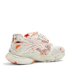 Runner Sneaker’lar “Beyaz Floresan Turuncu File ve Naylon” 677403W3RBM9770