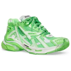 Runner Sneaker’lar “Beyaz Floresan Yeşil File ve Naylon” 677403W3RBM3590 Runner Sneaker’lar “Beyaz Floresan Yeşil File ve Naylon” 677403W3RBM3590