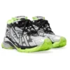 Runner Sneaker’lar “Beyaz, Siyah ve Neon Sarı Mesh ve Naylon” 677403W3RBP1093