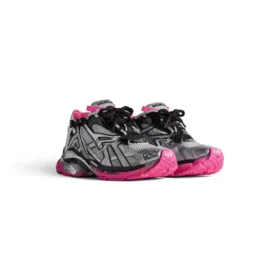 Runner Sneaker’lar “Gümüş Beyaz Pembe File ve Naylon” 677402W3RBW9155 Runner Sneaker’lar “Gümüş Beyaz Pembe File ve Naylon” 677402W3RBW9155
