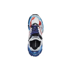Runner Sneaker’lar “Gri Mavi Kırmızı File ve Naylon” 677403W3RB61264 Runner Sneaker’lar “Gri Mavi Kırmızı File ve Naylon” 677403W3RB61264