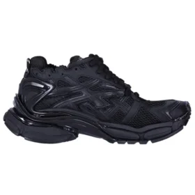 Runner Sneaker’lar “Mat Siyah File ve Naylon” 677403W3RBT1000
