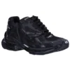 Runner Sneaker’lar “Mat Siyah File ve Naylon” 677403W3RBT1000