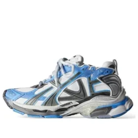 Runner Sneaker’lar “Mavi ve Gri Naylon ve Süet Benzeri Kumaş” 772774-W3RNY4912