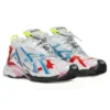 Runner Sneaker’lar “Yıpranmış Beyaz Mavi Kırmızı File ve Naylon” 677402W3RB69645