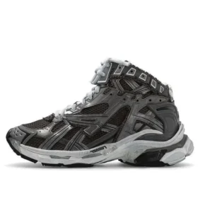 Runner Yüksek Bilekli Sneaker’lar “Gri Naylon Süet Benzeri Kumaş” 695764W3RH31891