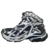 Runner Yüksek Bilekli Sneaker’lar “İki Renkli Siyah ve Beyaz” 695764W3RH29010