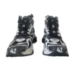Runner Yüksek Bilekli Sneaker’lar “İki Renkli Siyah ve Beyaz” 695764W3RH29010