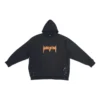 SBalenciaga Metallica Kapüşonlu Sweatshirt Oversized Kesim “Siyah Turuncu” 697879TMV891055