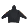 SBalenciaga Metallica Kapüşonlu Sweatshirt Oversized Kesim “Siyah Turuncu” 697879TMV891055