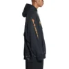 SBalenciaga Metallica Kapüşonlu Sweatshirt Oversized Kesim “Siyah Turuncu” 697879TMV891055