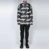 Scribble Logo Balıkçı Yaka Jersey Kazak “Siyah” 625927T31801070